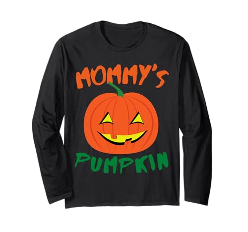 Mommy's Pumpkin Halloween Mädchen Jungen Kürbisse Kleinkind lustig Langarmshirt von Mommys Pumpkin Shopp