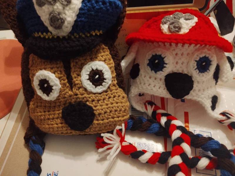 Gehäkelte Pawpatrol Inspirierte Mützen/ Chase Mütze/ Rubble Gehäkelte Charakter Kindermützen Gehäkelte Pawpatrol Inspirierte Mützen/ Chase Mütze/ Rubble Gehäkelte Charakter Kindermützen von MommyzBIB2011