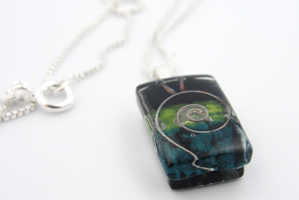 Fused Glass Charme Farn Charme Fused Glass Charme Farn Charme von MomoGlassworks