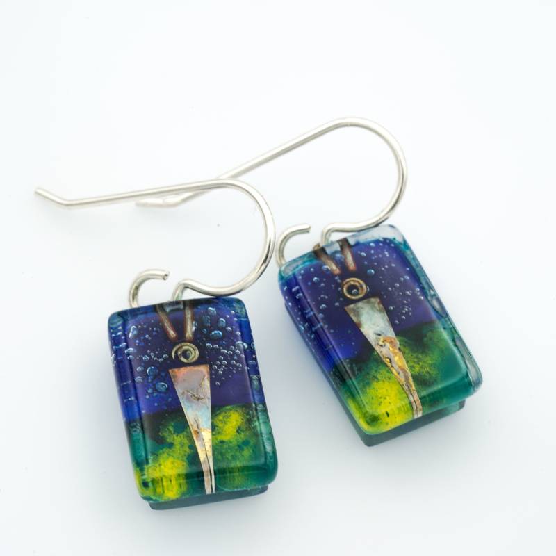 Fusing Glas Ohrringe Twilight Drops Fusing Glas Ohrringe Twilight Drops von MomoGlassworks