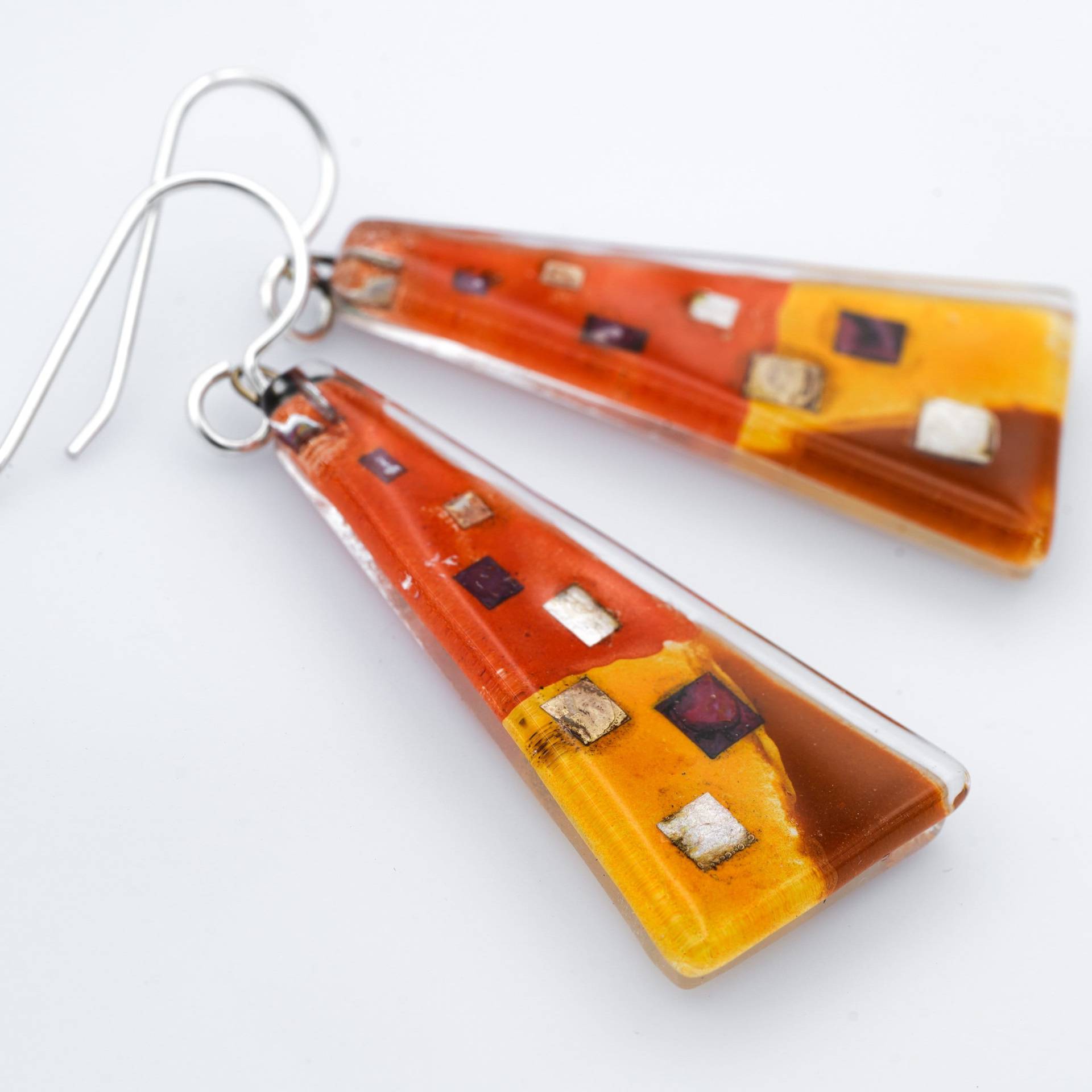 Fusing Glas Schmuck Santa Fe Quadrate Dreiecke Fusing Glas Schmuck Santa Fe Quadrate Dreiecke von MomoGlassworks