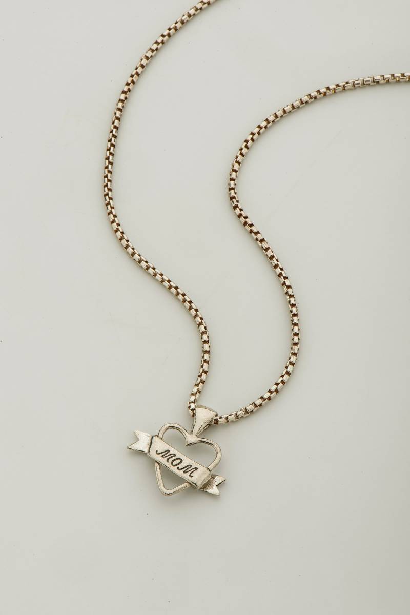 Sterling Silber Mama Herz Halskette, Schmuck Geschenk Für Neue Mutter, Gold Personalisieren Statement Mom Halskette von MomoSara