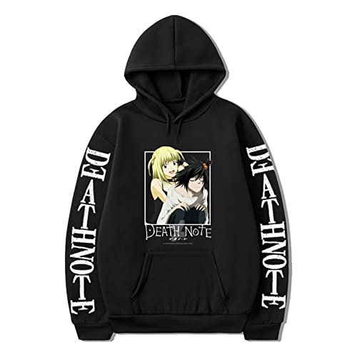 Momobuyi Death Note Hoodie L Lawliet Hoodie Misa Amane Cosplay Kostüm Langarm Pullover Sweatshirt für Männer Frauen von Momobuyi