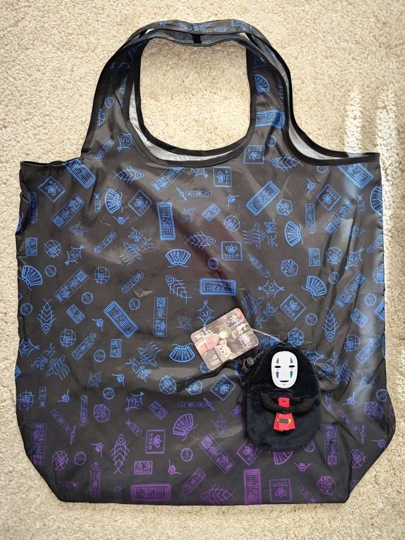 No-Face Foldable Shopping Bag｜Official Licensed Japan Import｜Reusable Eco Tote 40×60 cm von Momodax