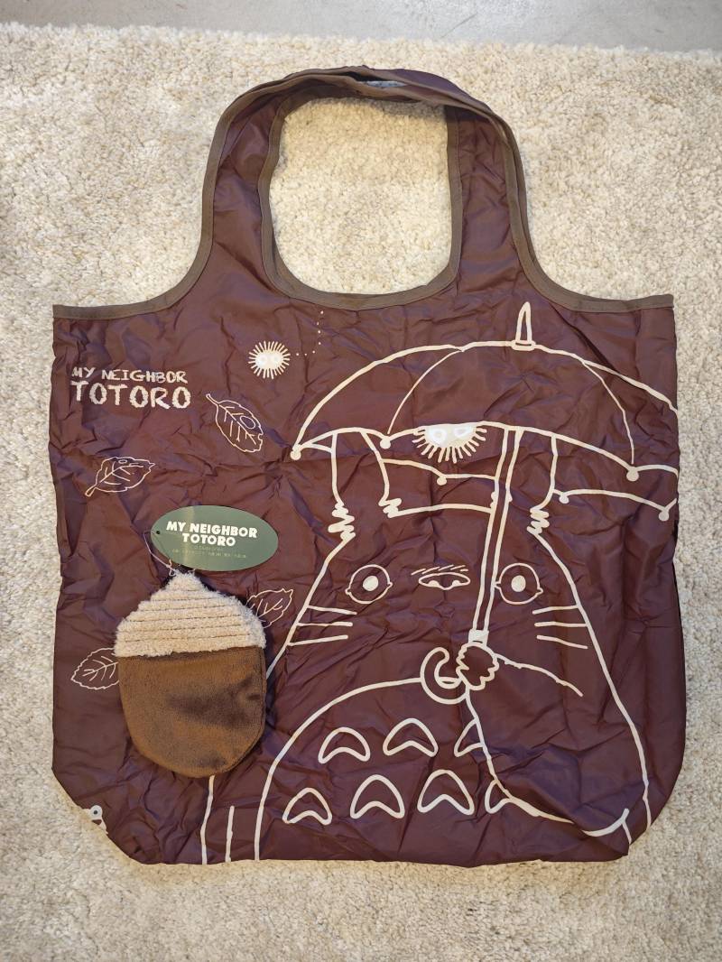 Original Japan Studio Ghibli Foldable Eco Bag Shopper - My Neighbor Totoro With Acorn Pouch von Momodax