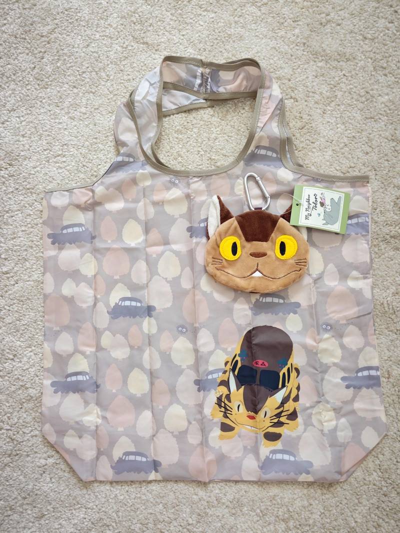 Original Japan Studio Ghibli Foldable Eco Bag Shopper - My Neighbour Totoro Catbus Original Japan Studio Ghibli Foldable Eco Bag Shopper - My Neighbour Totoro Catbus von Momodax