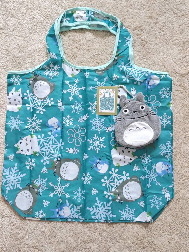 Original Japan Studio Ghibli Foldable Eco Bag Shopper - My Neighbour Totoro & Snow Original Japan Studio Ghibli Foldable Eco Bag Shopper - My Neighbour Totoro & Snow von Momodax