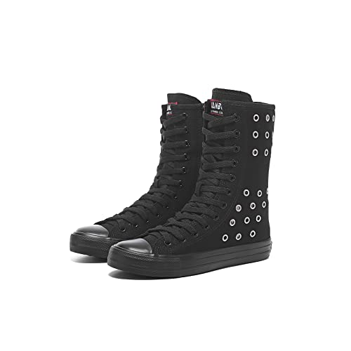 Momuk High Top Canvas Sneakers für Damen zum Schnüren von modischen Freizeitschuhen für Damen von Momuk