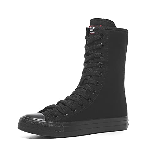 Momuk High Top Canvas Sneakers für Damen zum Schnüren von modischen Freizeitschuhen für Damen von Momuk