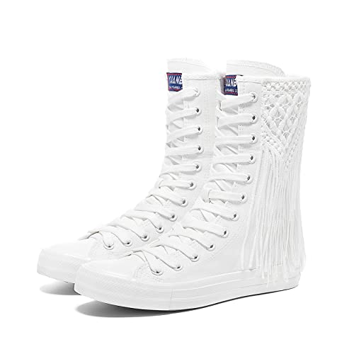 Momuk High Top Canvas Sneakers für Damen zum Schnüren von modischen Freizeitschuhen für Damen von Momuk