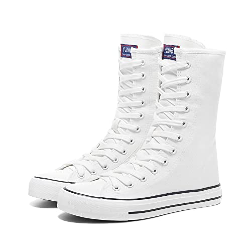 Momuk High Top Canvas Sneakers für Damen zum Schnüren von modischen Freizeitschuhen für Damen von Momuk