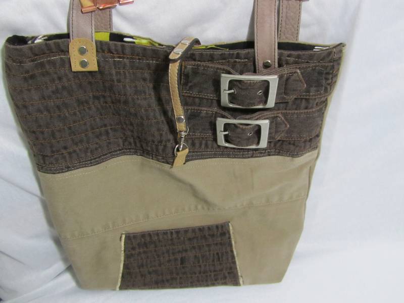 Jeans Schultertascheshopper Upcycling von MonDoCrafts