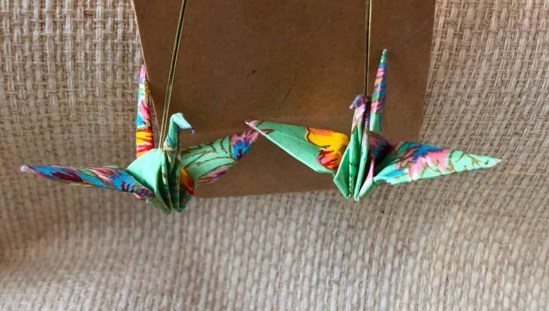 Origami Kranich Ohrringe von MonPetitOrigami