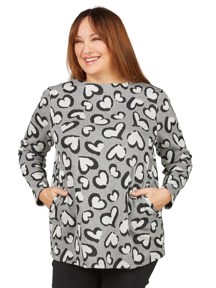 Mona Lisa Strickpullover Pullover mit Herzmuster von Mona Lisa