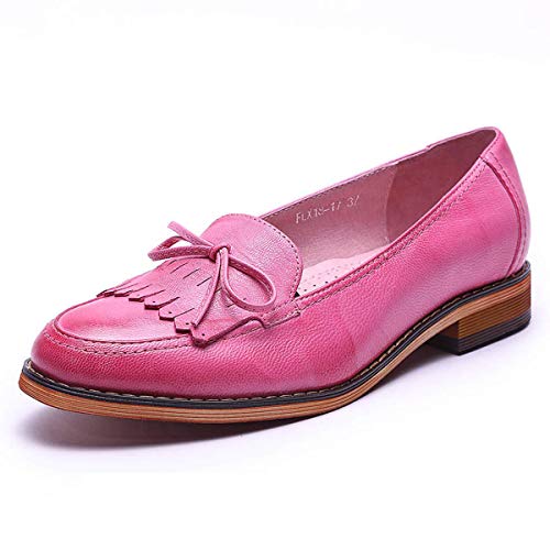 Mona flying Damen Handgefertigt Leder Loafers Quaste Slipper Schuhe Slip-On Flache Schuhe,Rosa,40.5 EU Mona flying Damen Handgefertigt Leder Loafers Quaste Slipper Schuhe Slip-On Flache Schuhe,Rosa,40.5 EU von Mona flying