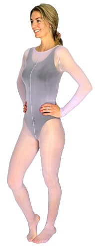 Extra großer, glänzender Bodystocking - Violett - X-Groß von Mona's Choice