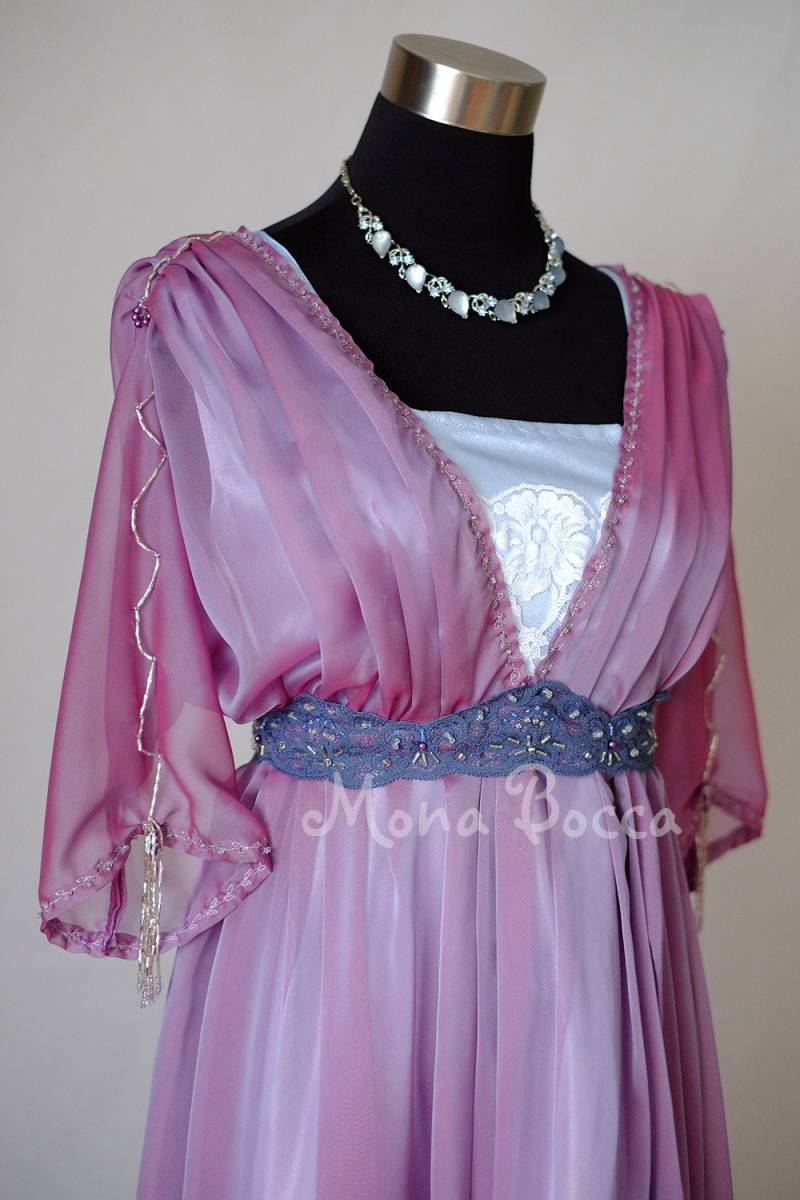 Edwardian Abendkleid, Sinkkleid, Titanic Inspiriertes Schwimmkleid, 1912, Empirekleid, Andere Hochzeit von MonaBocca