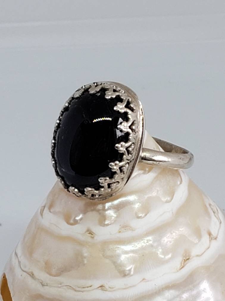 Ring Größe 7 Mit Schwarzem Stern Diopsid von MonarchButterflyD