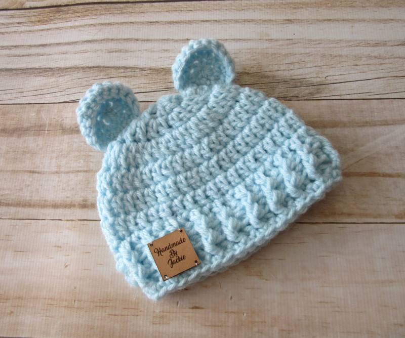 Baby Bär Mütze Blaue Acryl Strickmütze von Monarchdancer