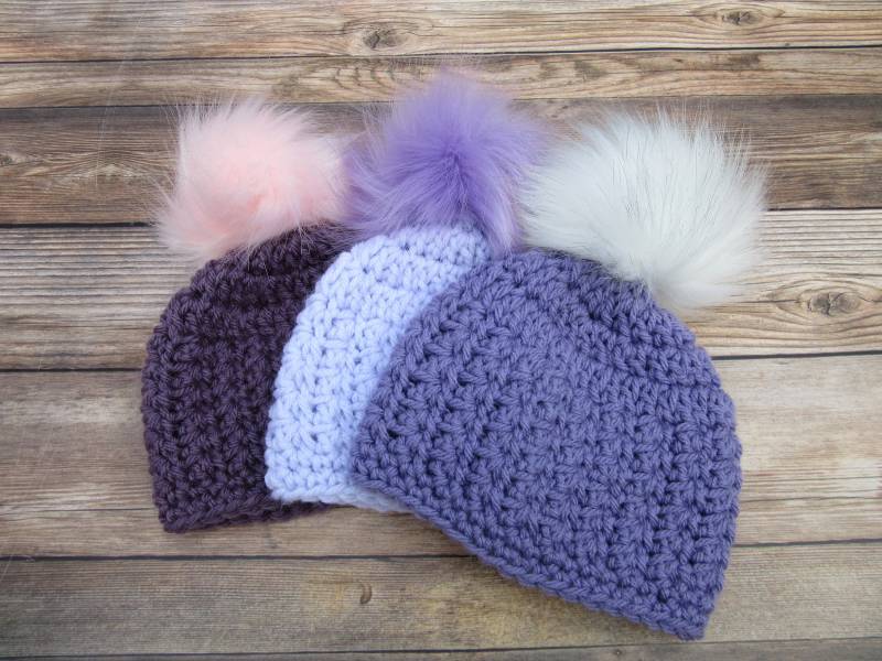 Gehäkelte Baby Bommelmütze Strukturierte Mütze Aus Acryl von Monarchdancer