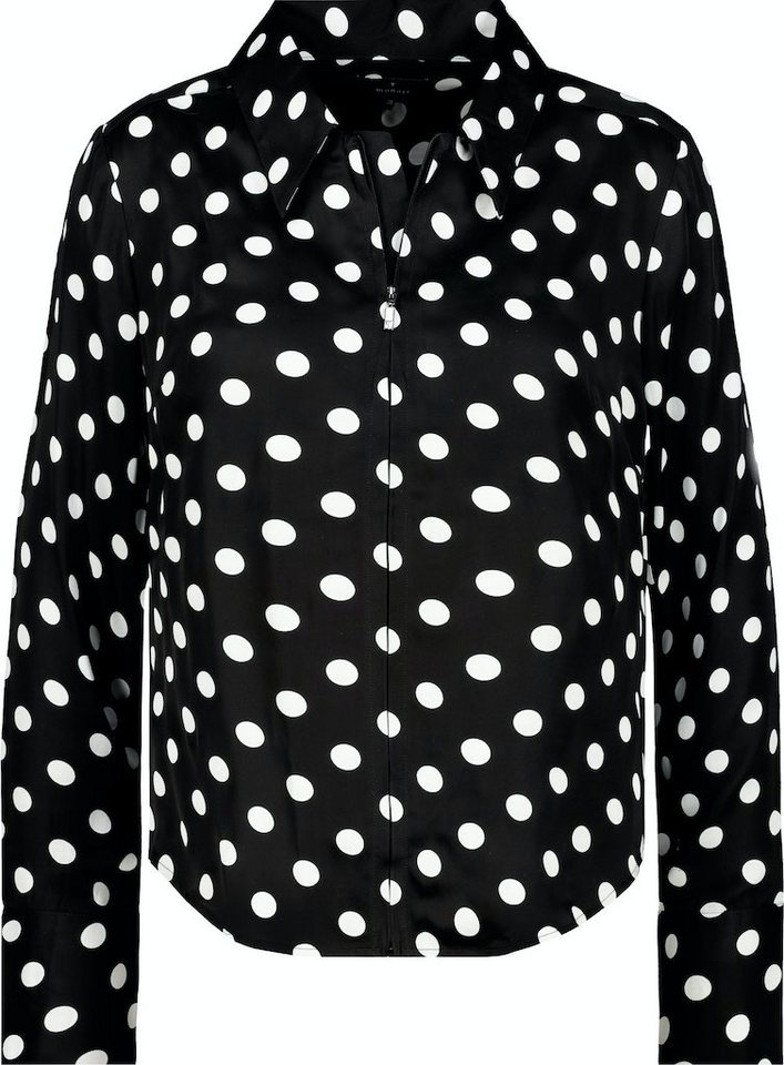 Monari Blusenshirt Bluse schwarz gemustert von Monari