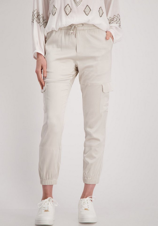 Monari Cargohose mit Satin von Monari