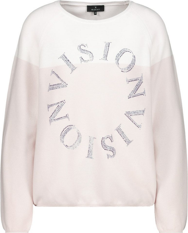 Monari Druckkleid Pullover creamy beige von Monari