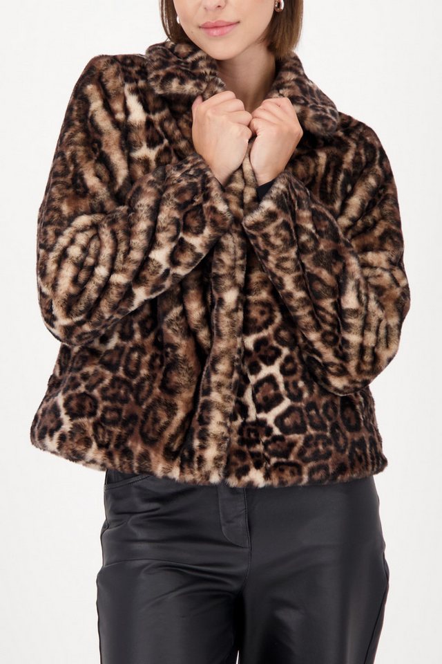 Monari Fellimitatjacke Regular fit mit Reverskragen von Monari