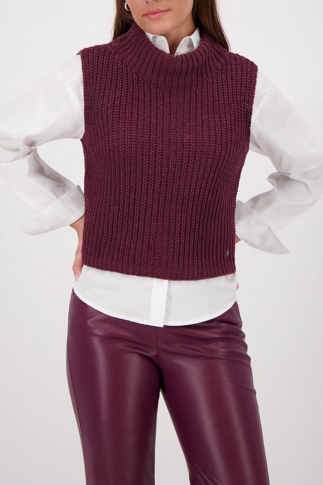 Monari Pullunder Pullunder Basic Chenille Mit Rundhalsausschnitt von Monari