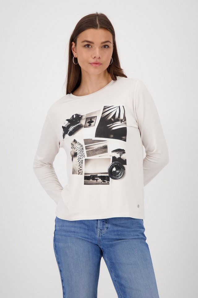 Monari Rundhalsshirt mit Frontprint von Monari