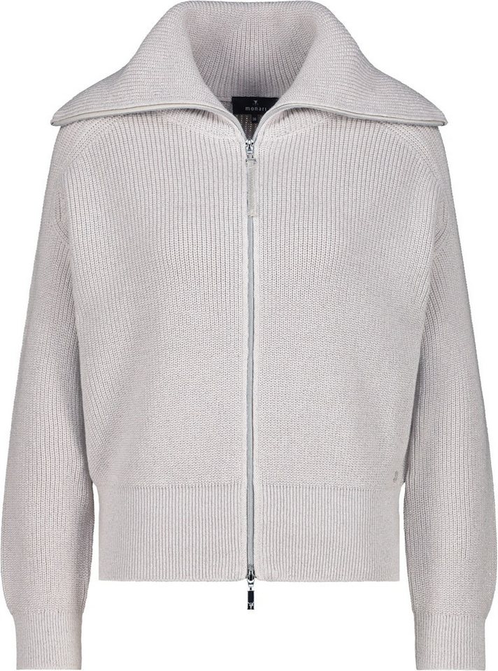 Monari Wolljacke Strickjacke Mit Troyerkragen und funkelnden Lurexfäden von Monari