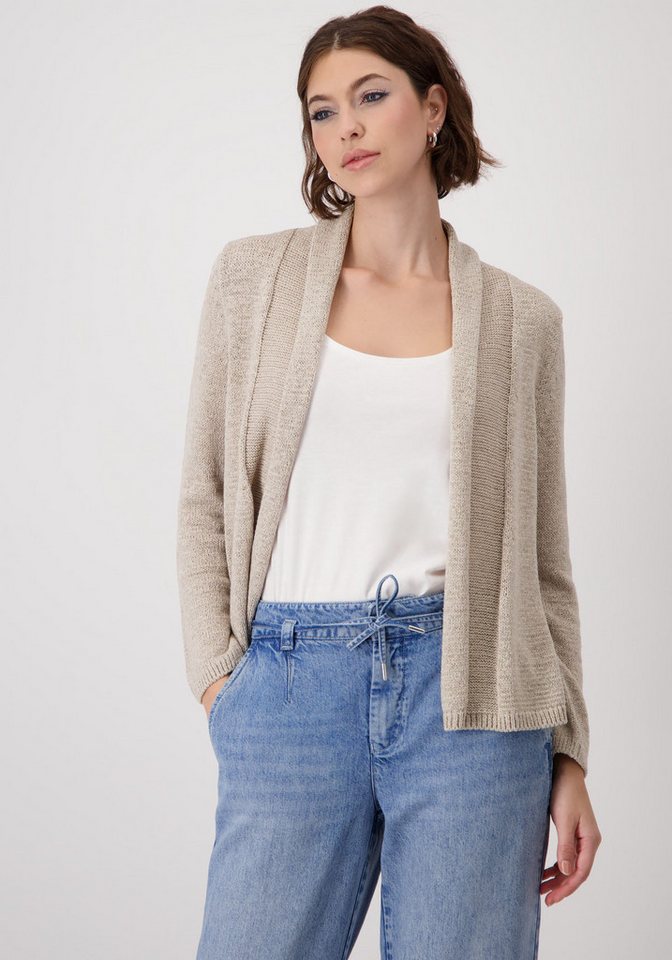 Monari Strickjacke mit Umschlagkante von Monari