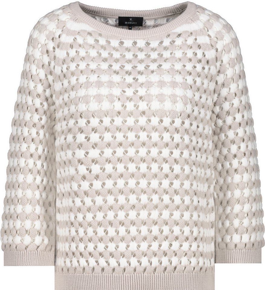 Monari Strickpullover Ajour-Pullover - Regular Fit von Monari