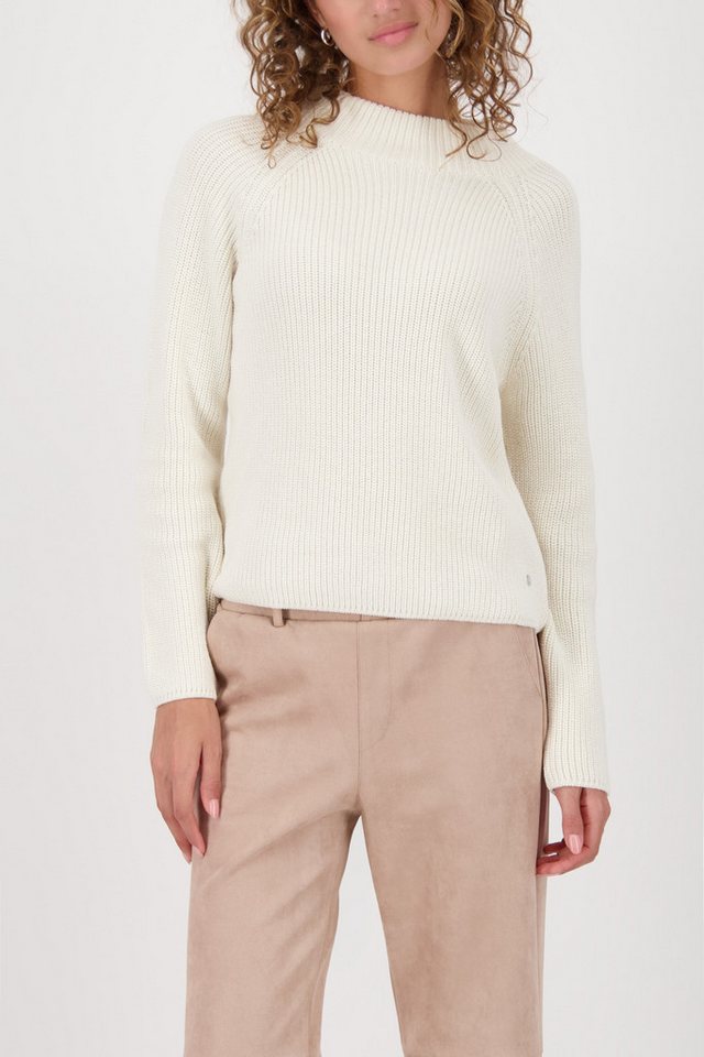 Monari Strickpullover Pullover Basic Perlfang Regular fit mit Rundhalsausschnitt Monari Strickpullover Pullover Basic Perlfang Regular fit mit Rundhalsausschnitt von Monari