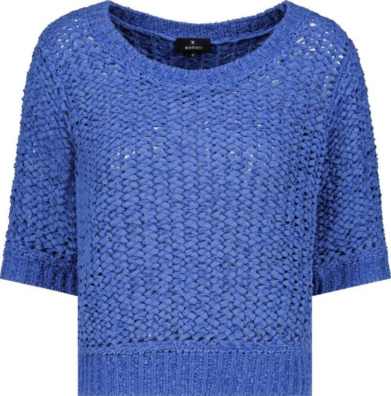 Monari Strickpullover Pullover mit 3/4 Ärmel - Gerade von Monari