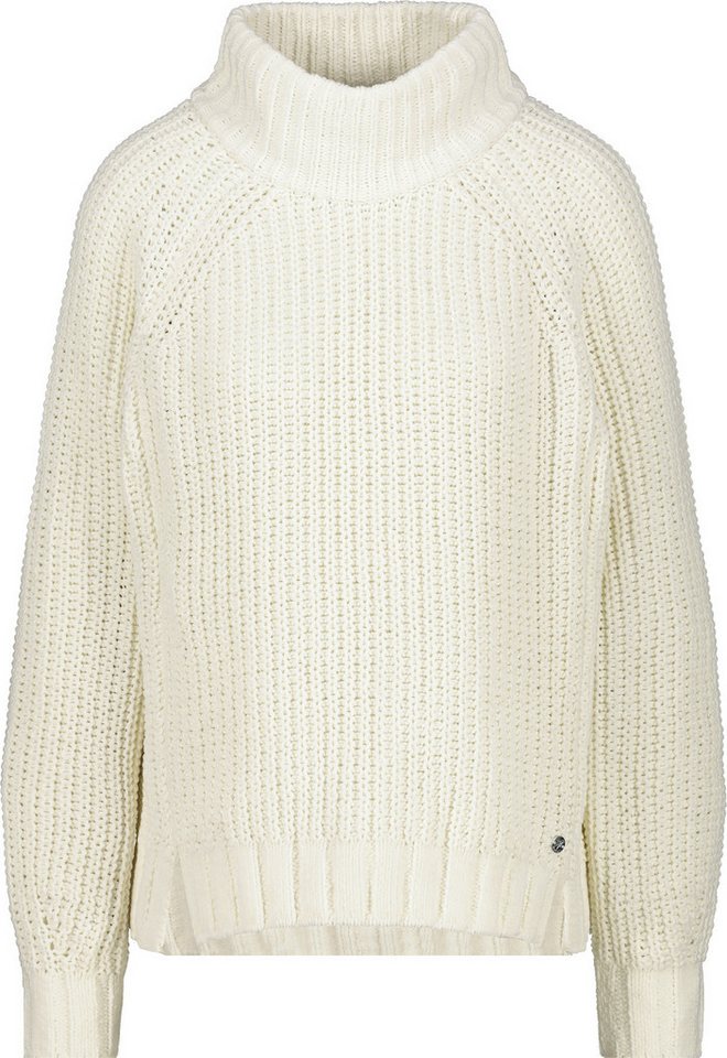 Monari Strickpullover Strickpullover mit Stehkragen - Gerade von Monari
