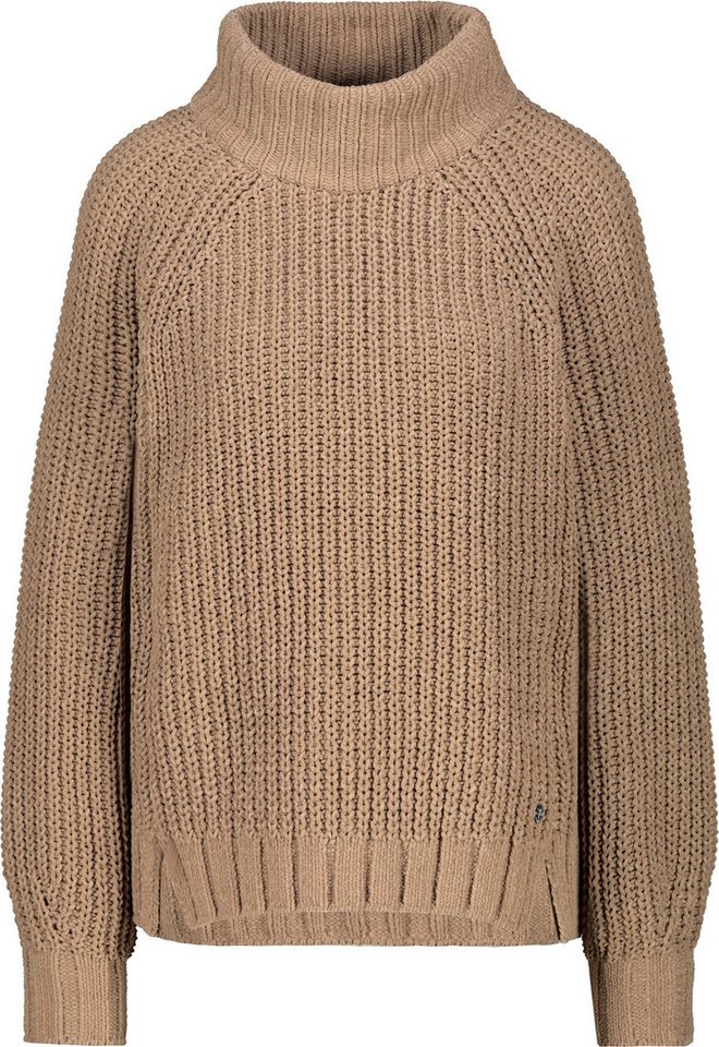 Monari Strickpullover Strickpullover mit Stehkragen - Gerade von Monari
