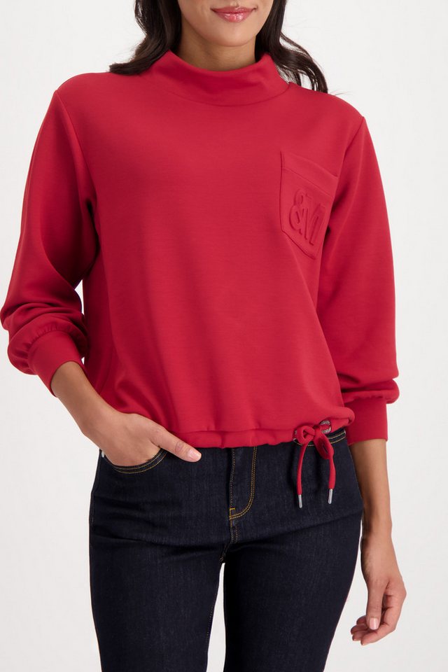 Monari Sweatshirt Sweatshirt Basic Schmuckdetail Regular fit mit Stehkragen Monari Sweatshirt Sweatshirt Basic Schmuckdetail Regular fit mit Stehkragen von Monari