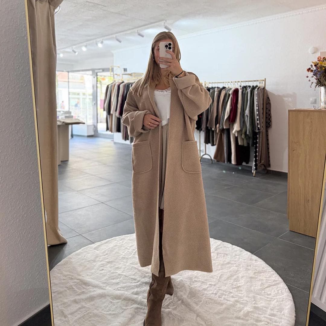 Mantel Cosy Valentina Für Damen Mantel, Herbst & Winter Oversize Winterjacke, Frauen Mäntel Mit Super Weich, Langer Jacke von MonasBoutiqueUG