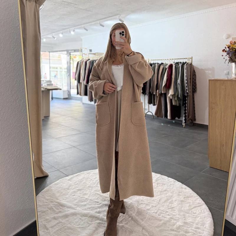 Mantel Cosy Valentina Für Damen Mantel, Herbst & Winter Oversize Winterjacke, Frauen Mäntel Mit Super Weich, Langer Jacke von MonasBoutiqueUG