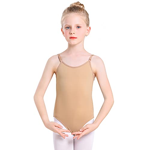 Monbessi Body Ballett Mädchen Turnanzug Nude Nahtlose Ballettanzug Tanzen Unterwäsche für Kinder und Erwachsene (L (Höhe: 150-160cm, 14-16 Jahre)) von Monbessi