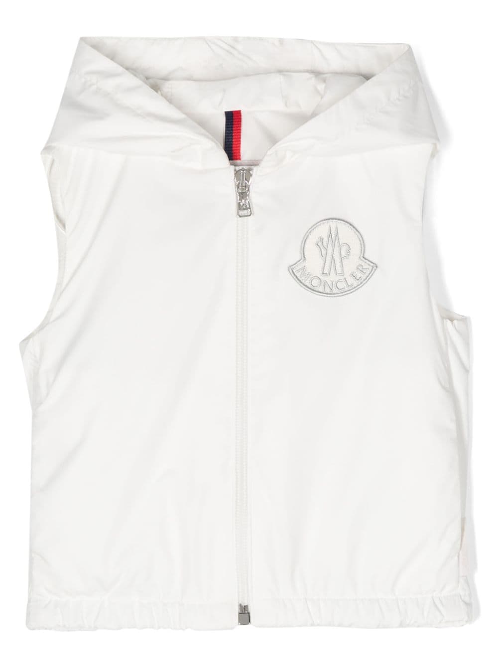 Moncler Enfant Essien Weste mit Logo-Patch - Weiß von Moncler Enfant