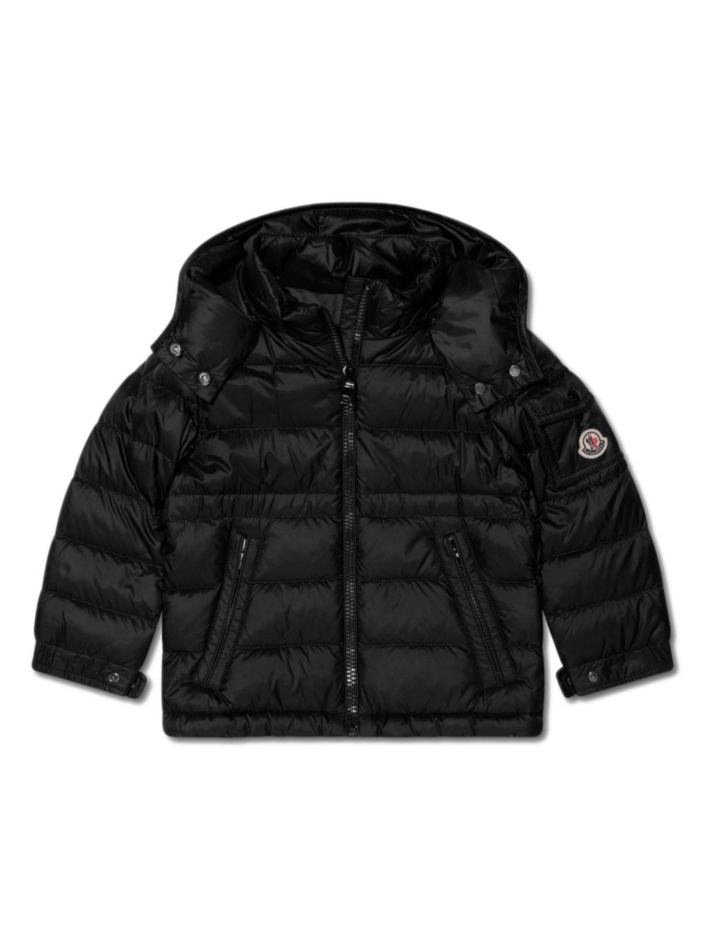 Moncler Enfant Gefütterte Kapuzenjacke - Schwarz von Moncler Enfant