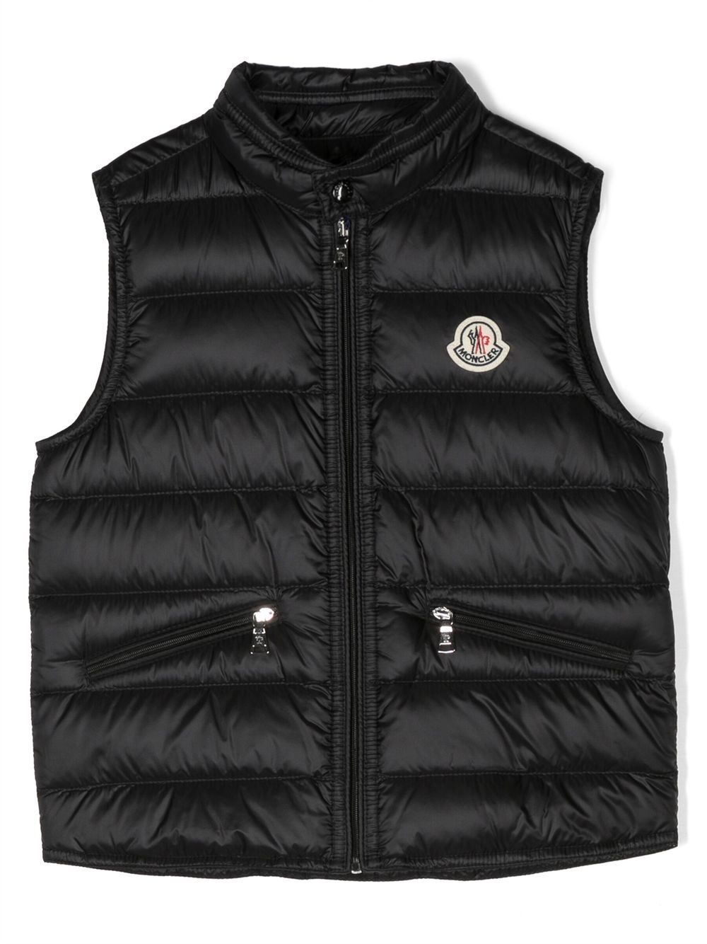 Moncler Enfant Gefütterte Weste mit Reißverschluss - Schwarz von Moncler Enfant