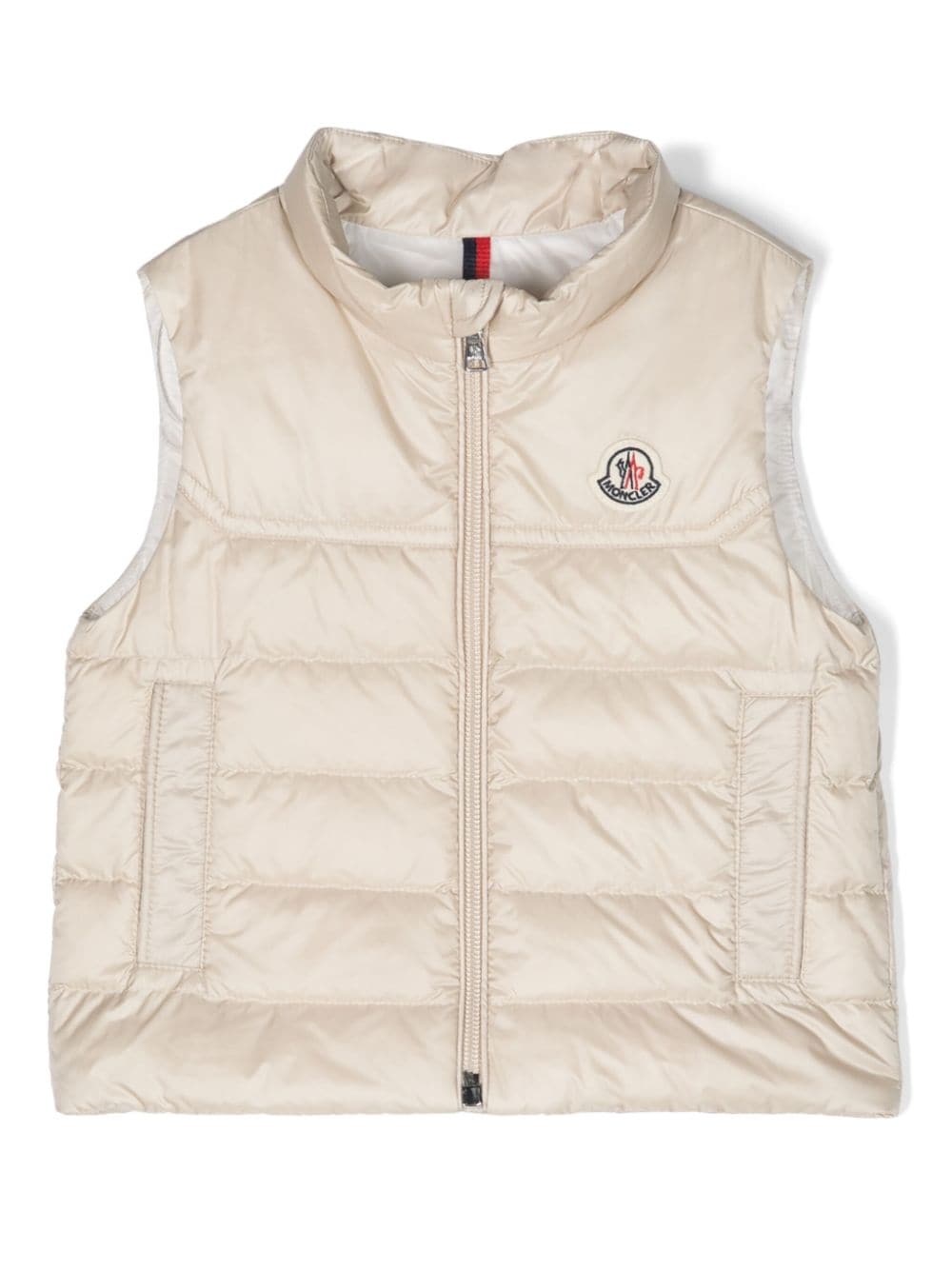 Moncler Enfant Gesteppte Camelien Daunenweste - Nude von Moncler Enfant