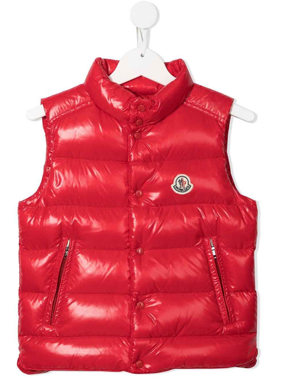 Moncler Enfant Gesteppte Daunenweste - Rot von Moncler Enfant