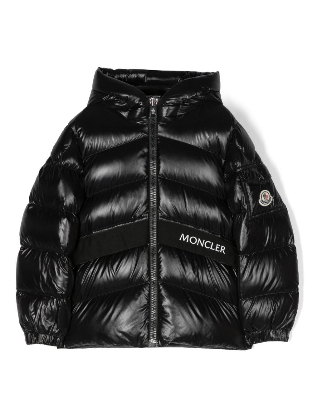 Moncler Enfant Gesteppte Groseillier Kapuzenjacke - Schwarz von Moncler Enfant