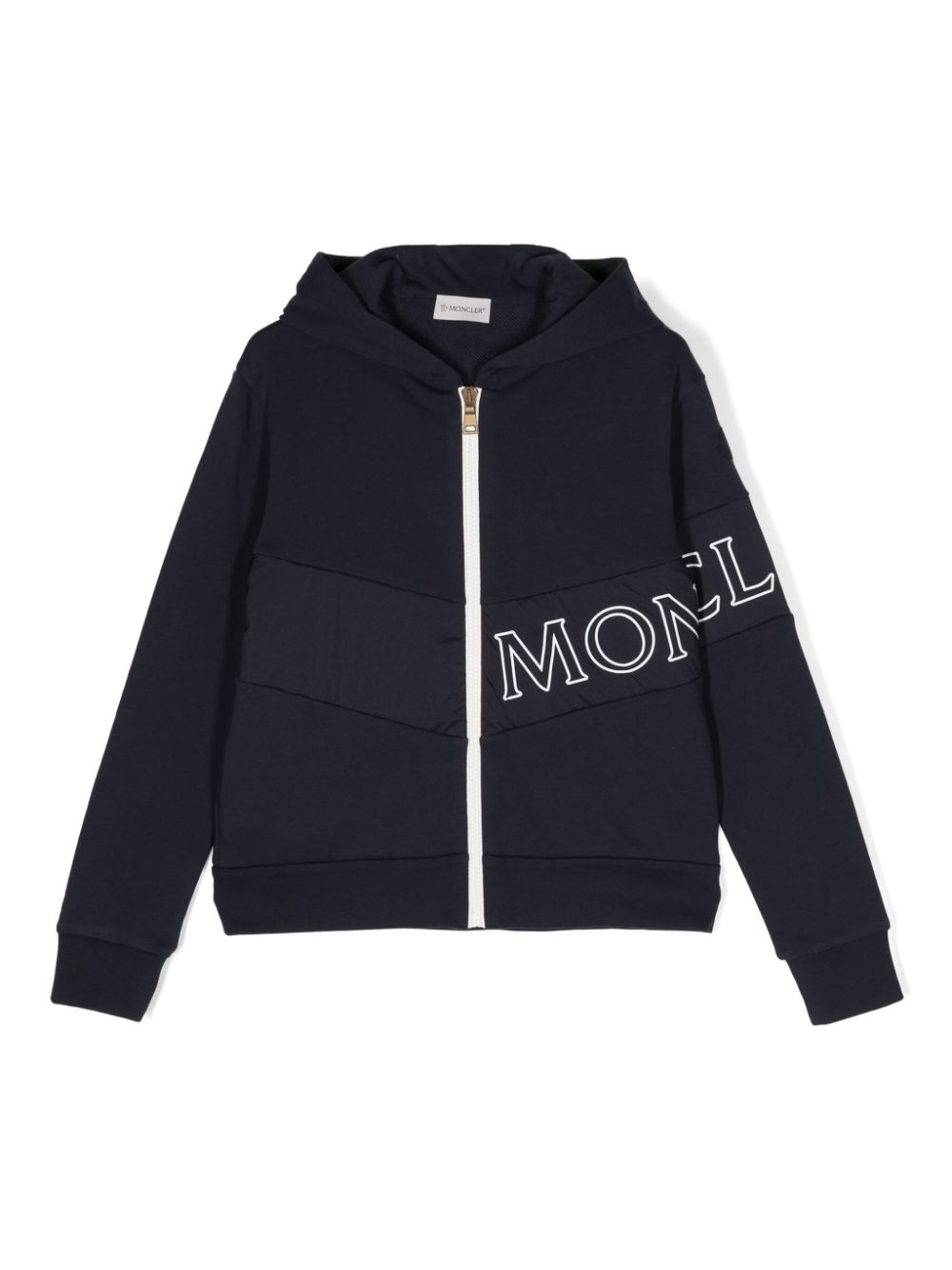 Moncler Enfant Klassische Kapuzenjacke - Blau von Moncler Enfant