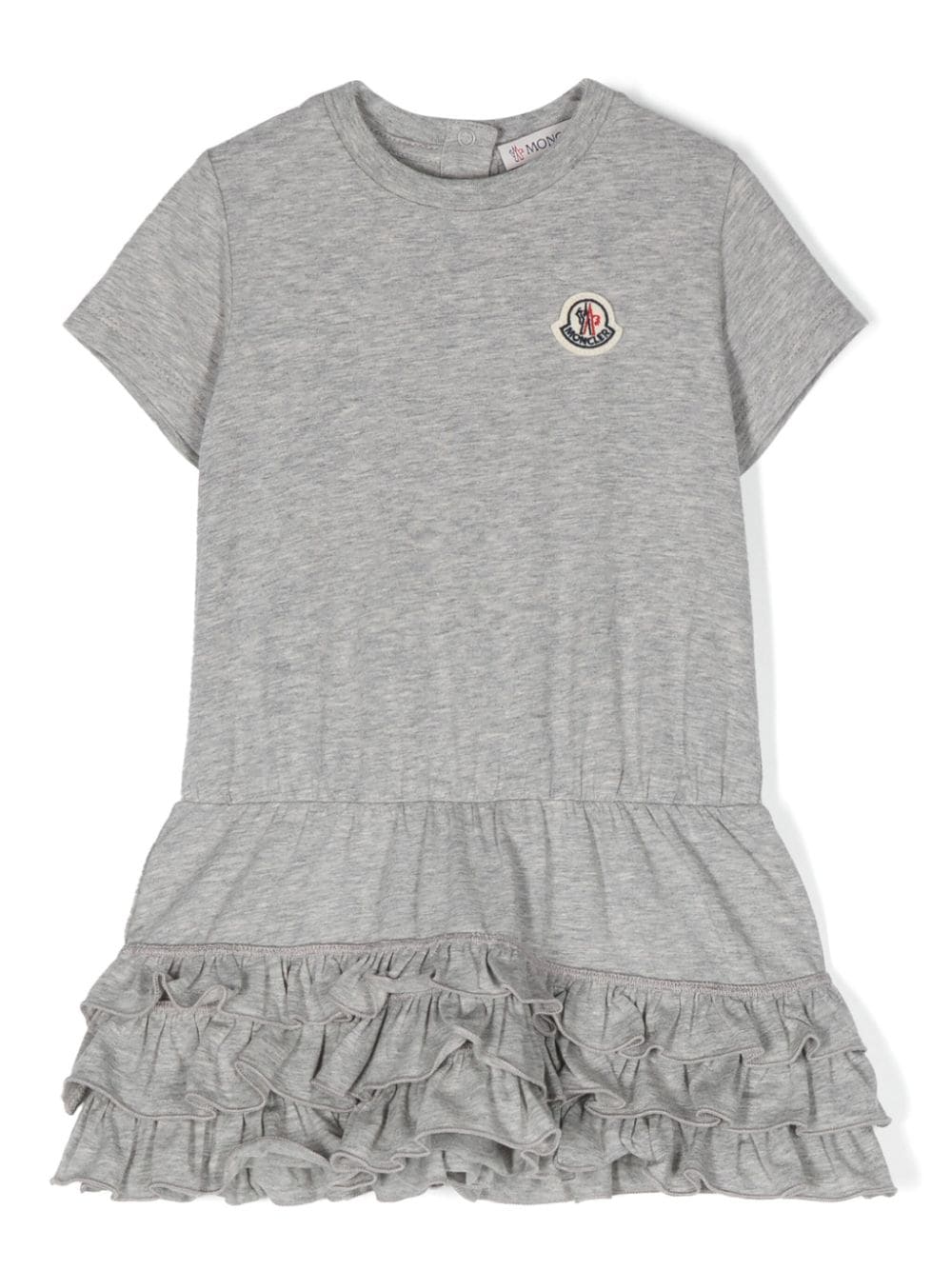 Moncler Enfant Kleid mit Logo-Patch - Grau von Moncler Enfant