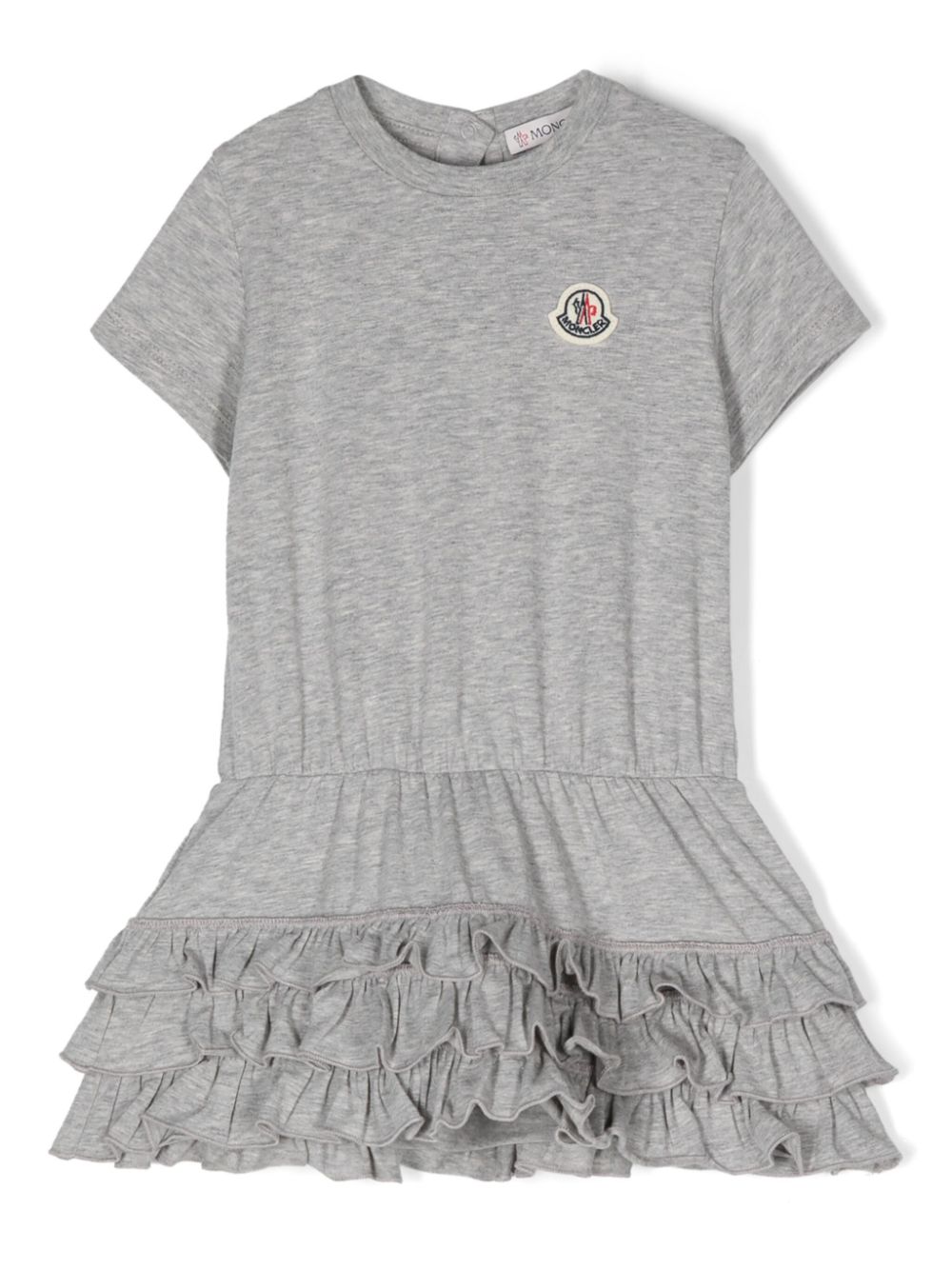 Moncler Enfant Minikleid mit Logo-Applikation - Grau von Moncler Enfant